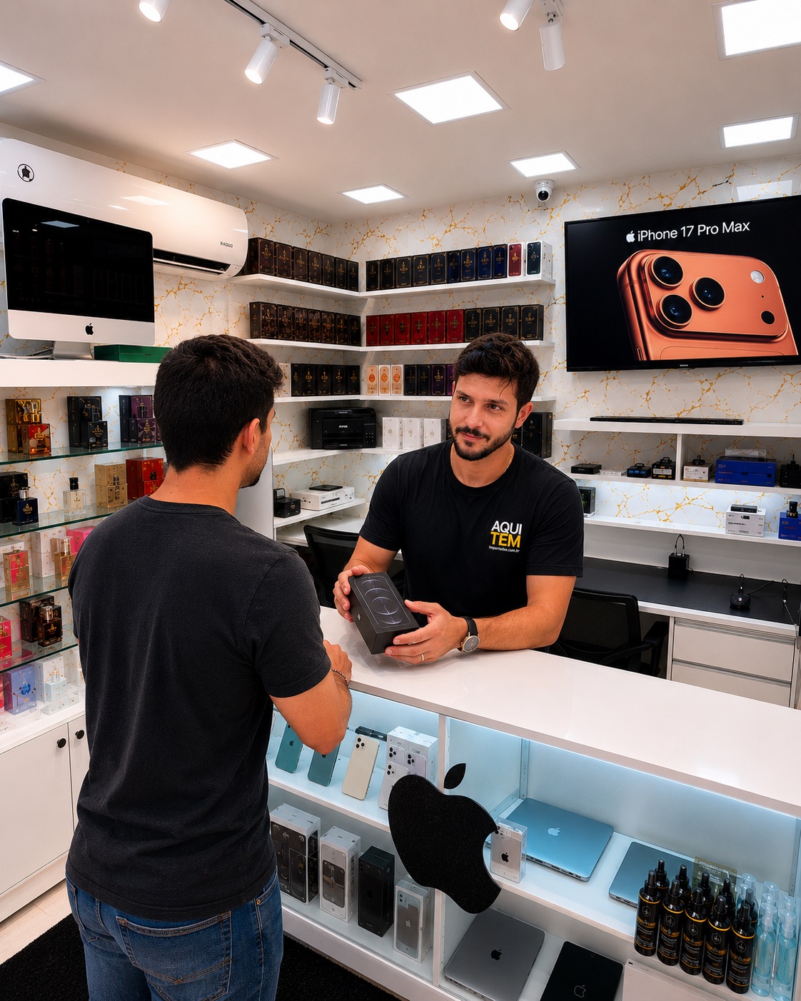 Proprietário da Aqui Tem Importados na loja